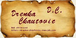 Drenka Čkautović vizit kartica